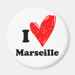 Ik hou van Marseille Magneet