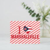Ik hou van Marshallville, Ohio Briefkaart (Staand voorkant)