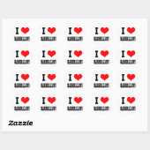 IK HOU VAN marshmallows Ronde Sticker (Vel)