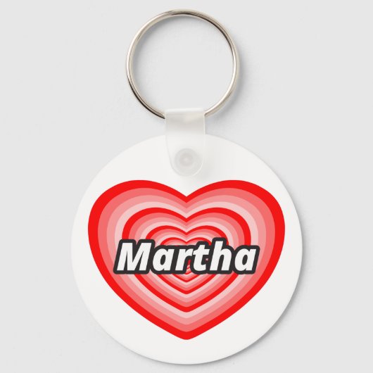 Ik hou van Martha Sleutelhanger (Voorkant)