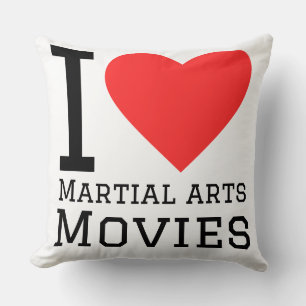 Ik hou van martial arts-films kussen
