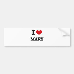 Ik hou van Mary Bumpersticker