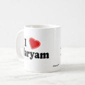 Ik hou van Maryam Koffiemok (Voorkant links)