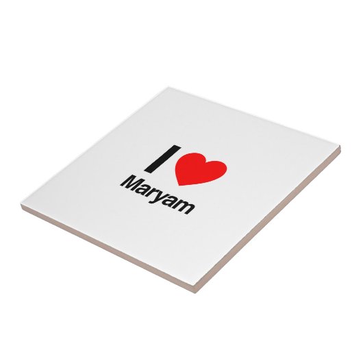 ik hou van maryam tegeltje (Zijkant)
