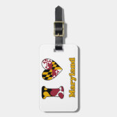 Ik hou van Maryland Bagagelabel (Voorkant verticaal)