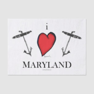 ik hou van maryland tissuepapier