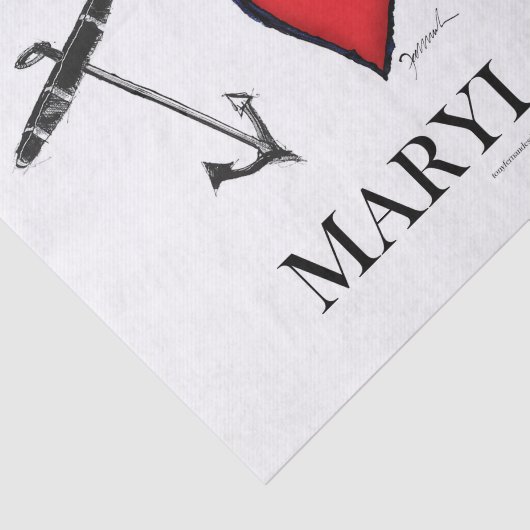 ik hou van maryland tissuepapier (Detail)