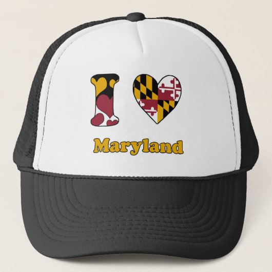 Ik hou van Maryland Trucker Pet (Voorkant)