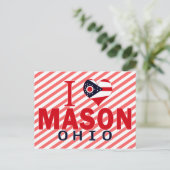 Ik hou van Mason, Ohio Briefkaart (Staand voorkant)