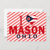 Ik hou van Mason, Ohio Briefkaart (Voorkant / Achterkant)