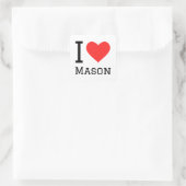 Ik hou van Mason Sticker (Tas)