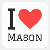 Ik hou van Mason Sticker (Voorkant)