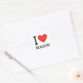 Ik hou van Mason Sticker (Envelop)