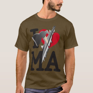Ik hou van Massachusetts T-shirt