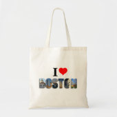 Ik hou van Massachusetts uit Boston Travel City Fo Tote Bag (Voorkant)