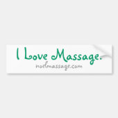 Ik hou van Massage! Bumpersticker (Voorkant)