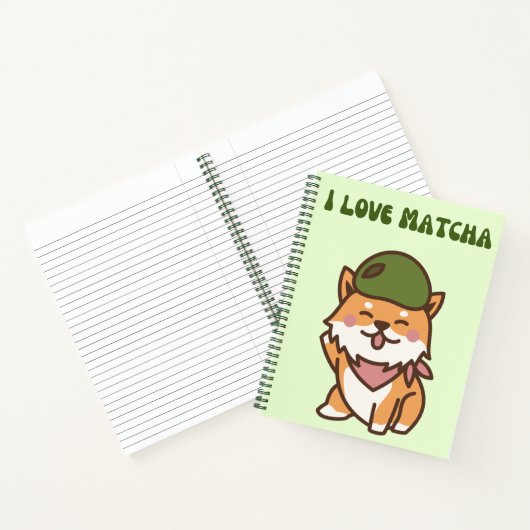 Ik hou van Matcha 🧇🍵🥫 Notitieboek (Binnen)