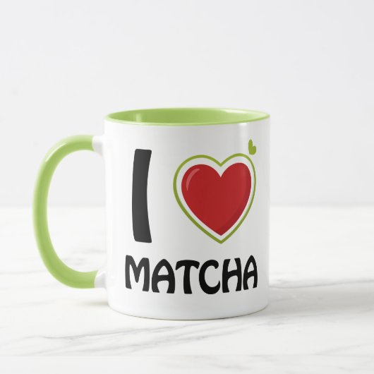 Ik hou van Matcha T-Shirt Mok (Links)