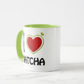Ik hou van Matcha T-Shirt Mok (Voorkant links)