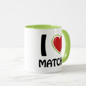 Ik hou van Matcha T-Shirt Mok (Voorkant rechts)