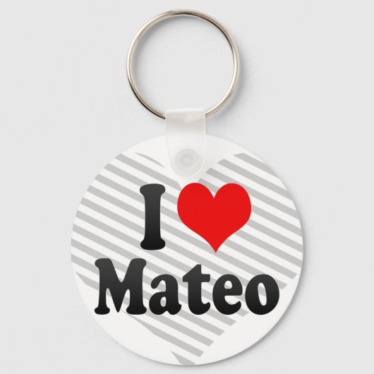 Ik hou van Mateo Sleutelhanger (Voorkant)