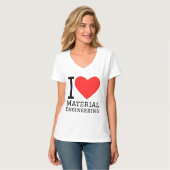 Ik hou van materiaalkunde t-shirt (Voorkant volledig)
