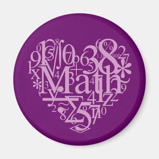 Ik hou van MathMagnet Magneet (Voorkant)