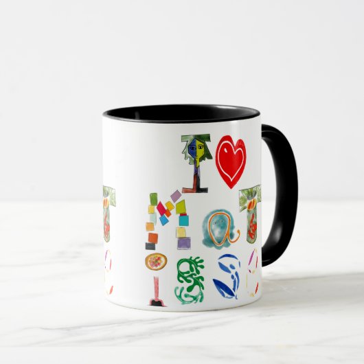 Ik hou van Matisse mok (Voorkant rechts)