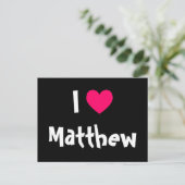 Ik hou van Matthew Briefkaart (Staand voorkant)