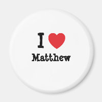 Ik hou van Matthew hart T-shirt