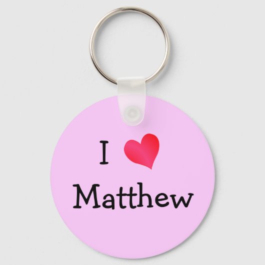 Ik hou van Matthew Sleutelhanger (Voorkant)