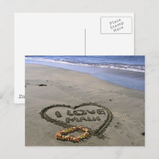 Ik hou van Maui Briefkaart (Voorkant / Achterkant)