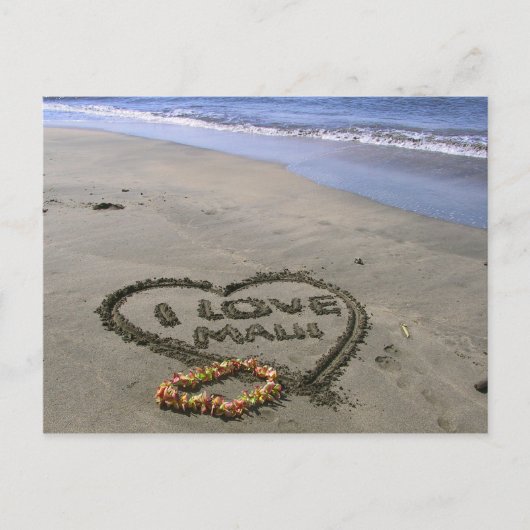 Ik hou van Maui Briefkaart (Voorkant)