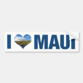 Ik hou van Maui Hawaii Cute Hawaiian Bumpersticker (Voorkant)