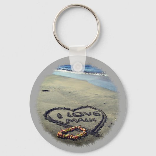 Ik hou van Maui Sleutelhanger (Voorkant)