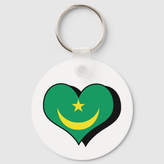 Ik hou van Mauritanië Sleutelhanger (Voorkant)