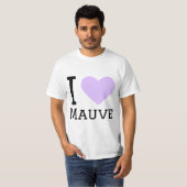 Ik hou van mauve t-shirt (Voorkant volledig)