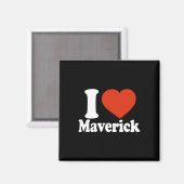 Ik hou van Maverick, Ik Hart Maverick, Rode Hart V Magneet (Voorkant / Achterkant)