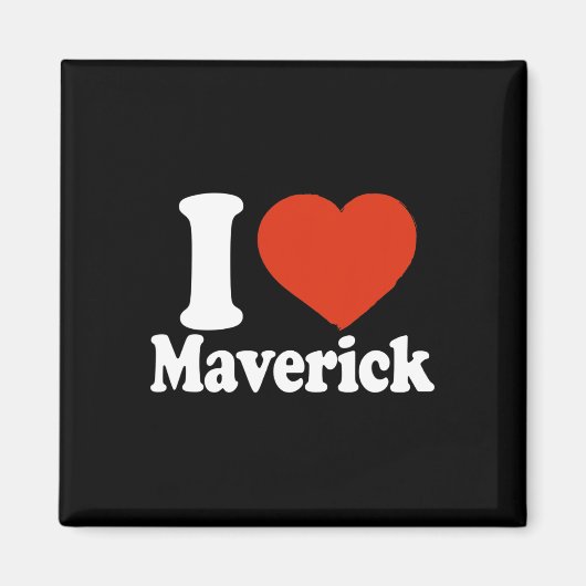 Ik hou van Maverick, Ik Hart Maverick, Rode Hart V Magneet (Voorkant)