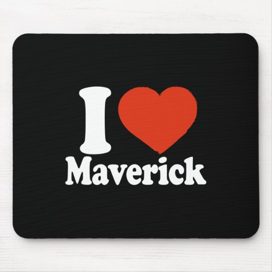 Ik hou van Maverick, Ik Hart Maverick, Rode Hart V Muismat (Voorkant)