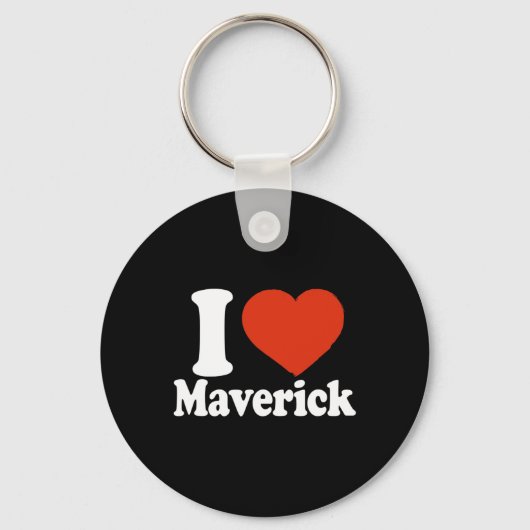 Ik hou van Maverick, Ik Hart Maverick, Rode Hart V Sleutelhanger (Voorkant)
