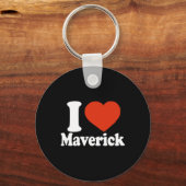 Ik hou van Maverick, Ik Hart Maverick, Rode Hart V Sleutelhanger (Voorkant)