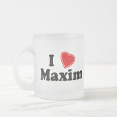 Ik hou van Maxim Matglas Koffiemok (Links)