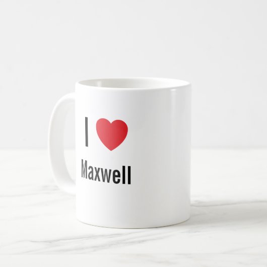 Ik hou van Maxwell Koffiemok (Voorkant links)