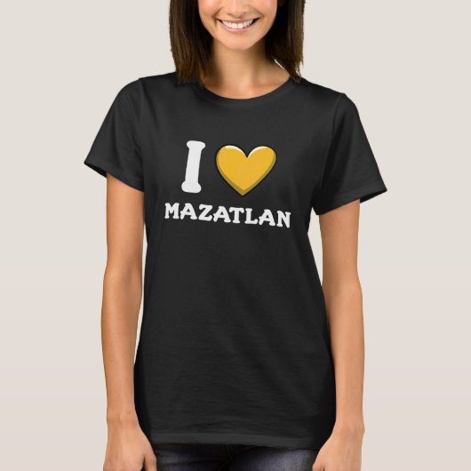 Ik hou van Mazatlan Mexico 5 T-shirt (Voorkant)