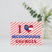 Ik hou van McDonough, Georgia Briefkaart (Staand voorkant)