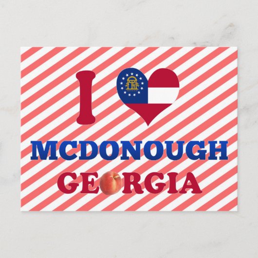Ik hou van McDonough, Georgia Briefkaart (Voorkant)