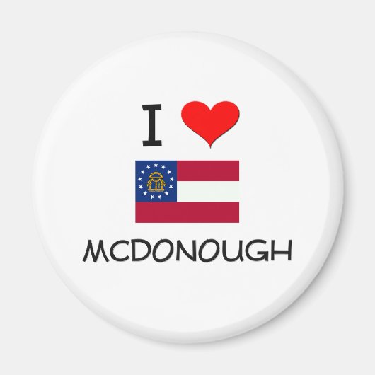 Ik hou van MCDONOUGH Georgia Magneet (Voorkant)