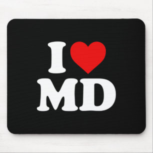 Ik hou van Md Heart Maryland Muismat