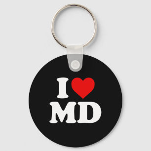 Ik hou van Md Heart Maryland Sleutelhanger